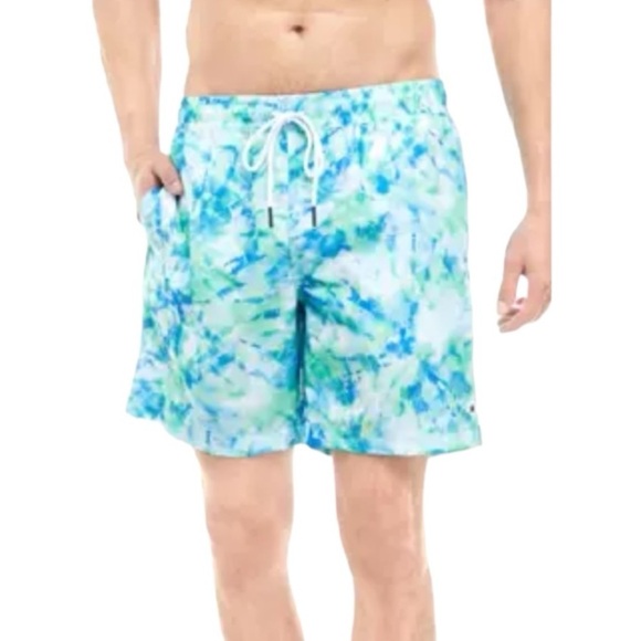 Crown & Ivy Cabana Tie Dye Swim Trunks Size XXL (40-42) - Picture 3 of 10